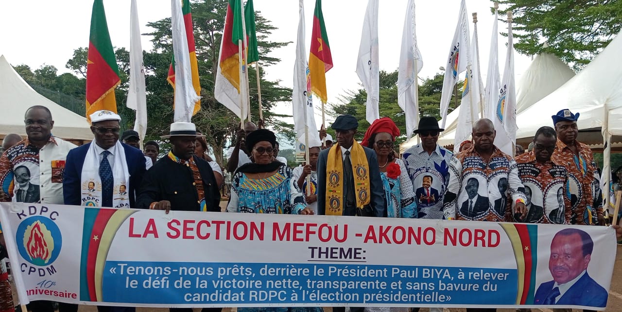 AN 40 DU RDPC : MALGRE LA PLUIE, LA FERVEUR MILITANTE DE MBANKOMO DEMEURE
